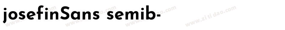josefinSans semib字体转换